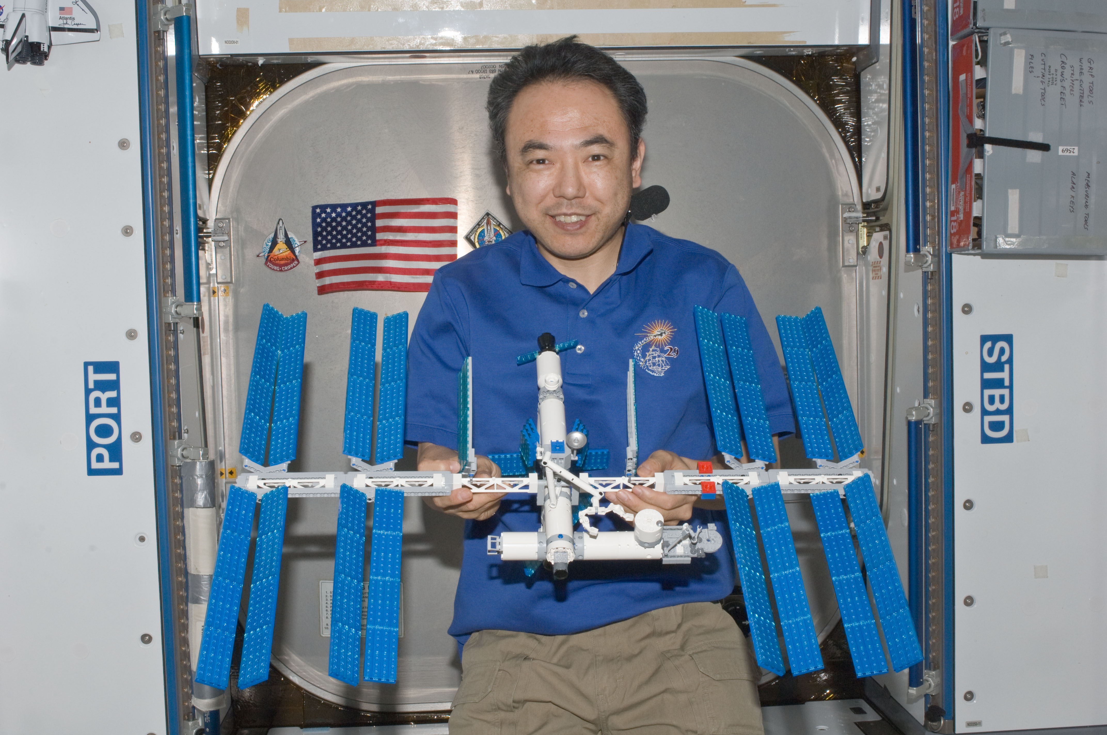 Astronaut Builds LEGO Space Station Inside Real-Life Space Station